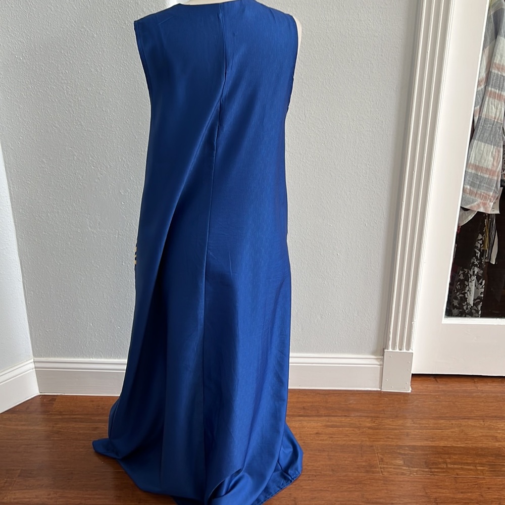 𝅺Modest Sleeveless V-Neck Floral Dress with Pockets Size M NWOT - Picture 4 of 13